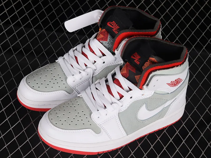 All categories Air Jordan Jordan series basketball shoes Air Jordan 1 High Air Jordan 1 Zoom CMFT AJ1 Joe 1 white and green color matching CT0978-100